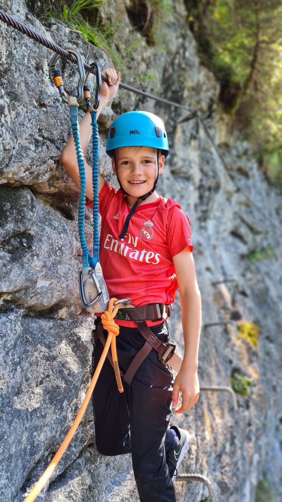 Klettersteig Kurs Basis für Kinder und Erwachsene Salzburg